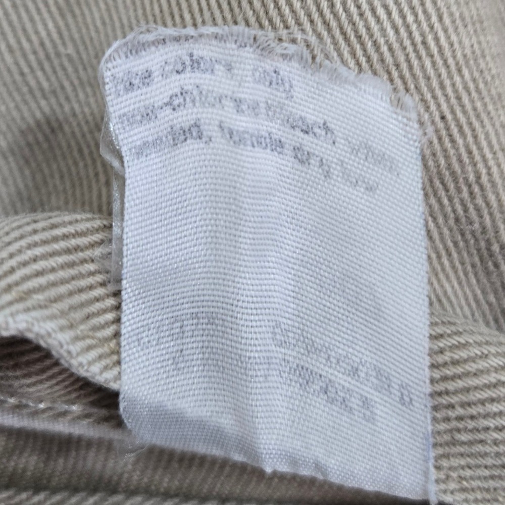 Vintage Wrangler Silver Edition Jeans 38x30 Khaki Tan Denim Made in USA 90s - Picture 5 of 13